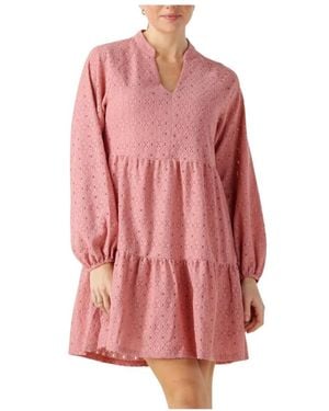 Object Schickes Rosa Kurzes Kleid - Pink