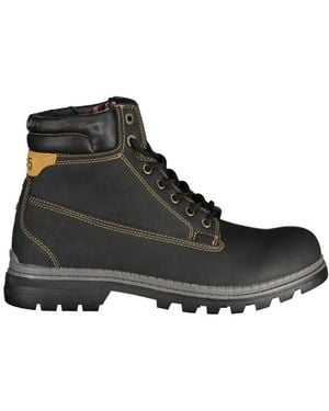 Carrera Lace-Up Boots - Black