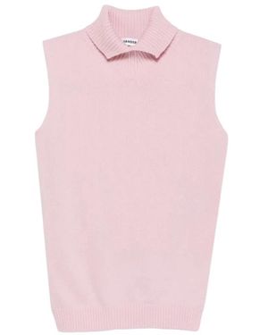 Jil Sander Gilet Met Hoge Hals - Roze