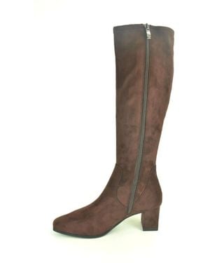 Caprice Schoenen ,Bruin ,Bruin Stretchdaim Bot 5Cm