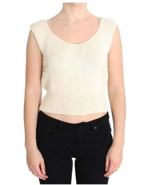 Pink Memories Round-Neck Knitwear - Natural