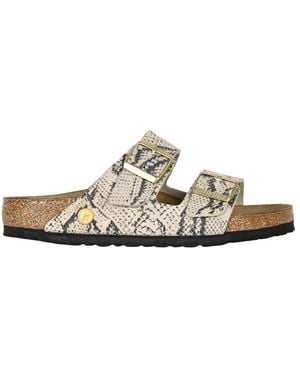 Birkenstock Flat Sandals - Natural