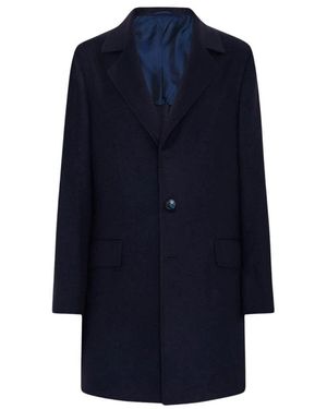 Kiton Reiner Kaschmir Mantel - Blau