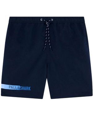 Paul & Shark Blaue Volley-Stil Badehose
