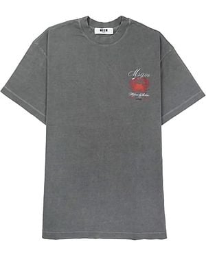 MSGM T-Shirts - Gray