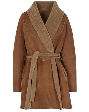 Salvatore Santoro Belted Coats - Brown