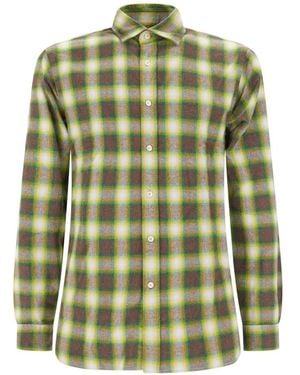 Xacus Gedruid Katoenen Shirt - Groen