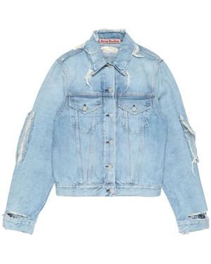 Acne Studios Denimhemdjacke - Blau