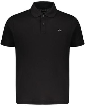 Paul & Shark Katoenen Poloshirt Met Logodetail - Zwart