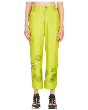 Collina Strada Cropped Trousers - Yellow