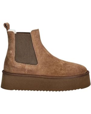 COPENHAGEN Cosy Chelsea Boot - Braun