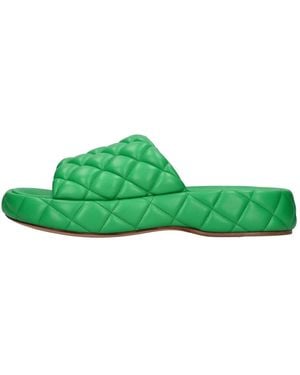Bottega Veneta Sliders - Verde