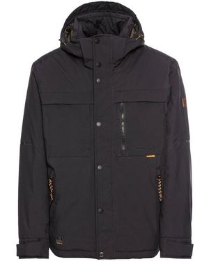 Camel Active Funktionsjacke Mit Abnehmbarer Kapuze - Schwarz
