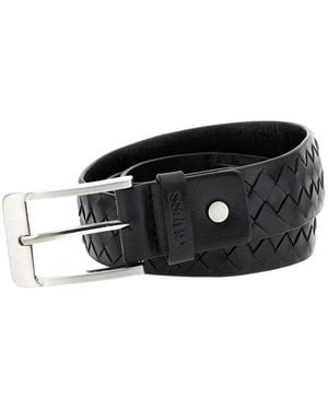 Guess Accessoires ,Zwart ,Leer Gif 233Lea 35 Riem