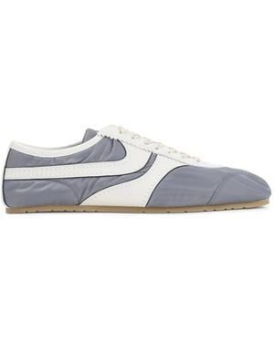 Dries Van Noten Lichtblauwe Leren Schoenen - Grijs