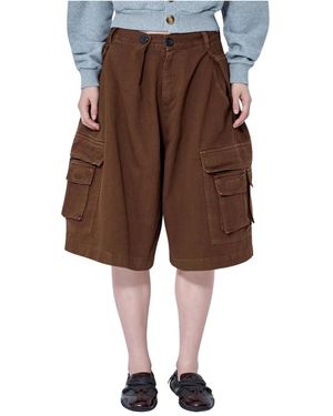 Abra Long Shorts - Marrón