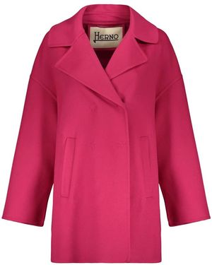 Herno Eleganter Mantel - Rot