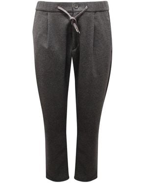 Herno Cropped Trousers - Gris