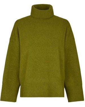 Neo Noir Rollkragenpullover - Grün