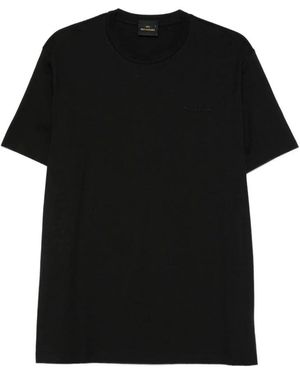 Paul & Shark Tops ,Zwart ,Katoen Logo T-Shirt
