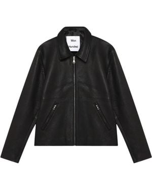 Won Hundred Leather Jackets - Black