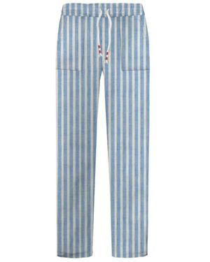 MC2 Saint Barth Straight Trousers - Blue