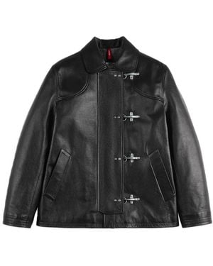 Fay Leather Jackets - Nero