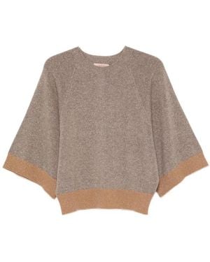 Twinset Truien & Vesten ,Bruin ,Wol 262Tp 3511 Korte Trui