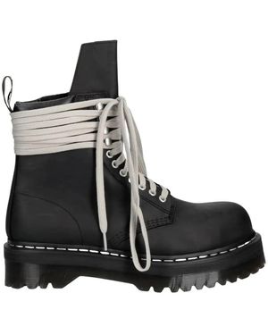 Rick Owens Quad Sole Steel Toe Boot - Schwarz