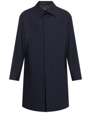 Theory Single-Breasted Coats - Blu
