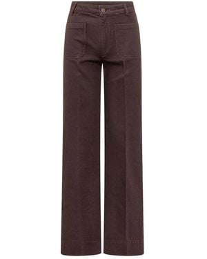 Victoria Beckham Wide Jeans - Brown