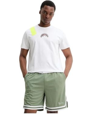 Sprayground Tops ,Wit ,Katoen T-Shirt - Groen
