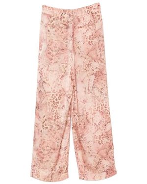 Ba&sh Broeken ,Roze ,Polyester Carrina Wijde Broek