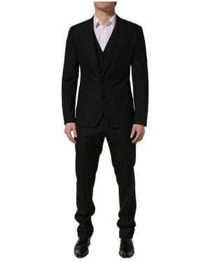 Dolce & Gabbana Single Breasted Suits - Black