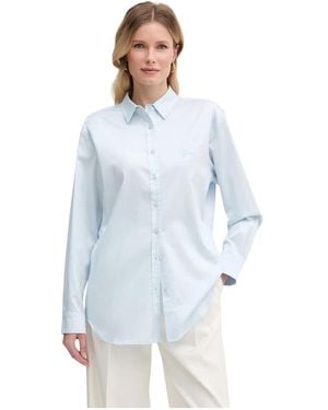 Guess Oversized Poplin Hemd - Blau