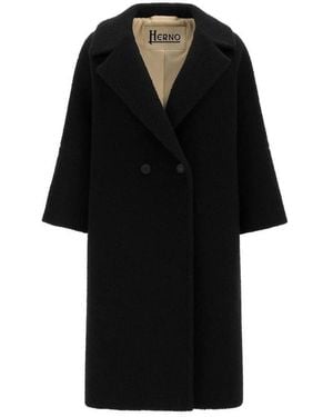 Herno Single-Breasted Coats - Black