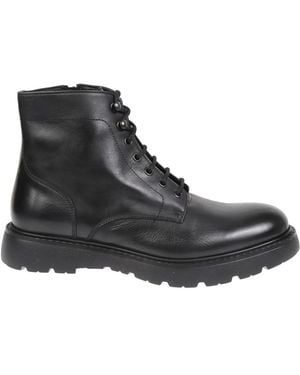 Doucal's Schoenen ,Zwart ,Leer 3575 Veterboot