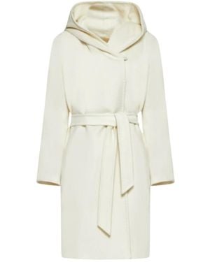 Max Mara Belted Coats - White