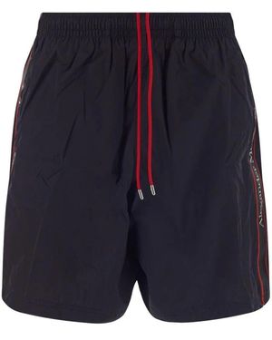 McQueen Iconic Logo Beachwear - Blau
