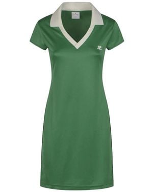 Courreges Sport Polo Jurk - Groen