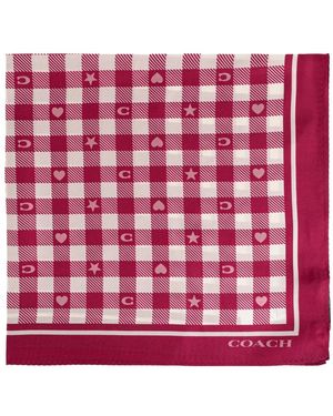 COACH Silky Scarves - Rojo