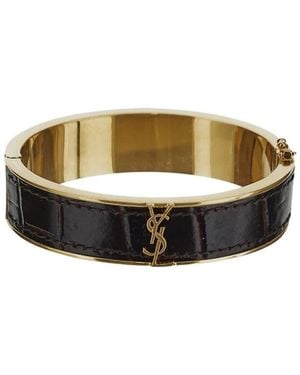 Saint Laurent Stilvolles Messingarmband Für Frauen - Mettallic