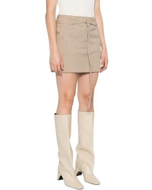 Sportmax Short Skirts - Natural