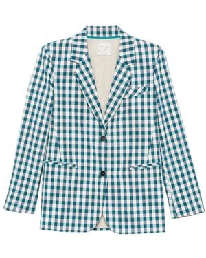 forte_forte Jassen ,Veelkleurig ,Blazers - Blauw