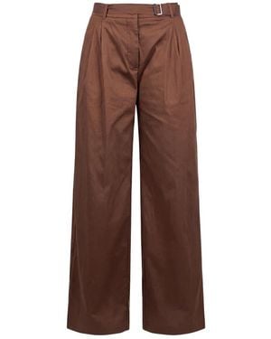 Semicouture Wide Trousers - Marron