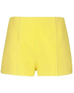 Prada Korte Broeken ,Geel ,Katoen Gele Katoenen Sportieve Shorts