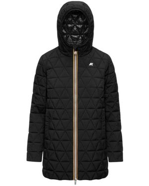 K-Way Sophie Diamond Quilted Warme Jacke - Schwarz