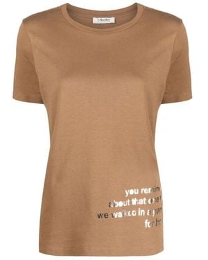 Max Mara T-Shirts - Marron