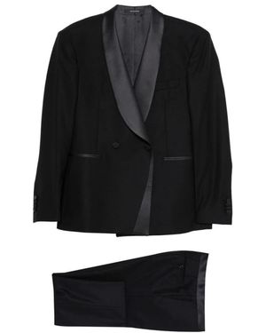 Tagliatore Kostuums ,Blauw ,Single Breasted Suits - Zwart