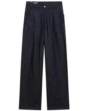 Dries Van Noten Wide Trousers - Blue